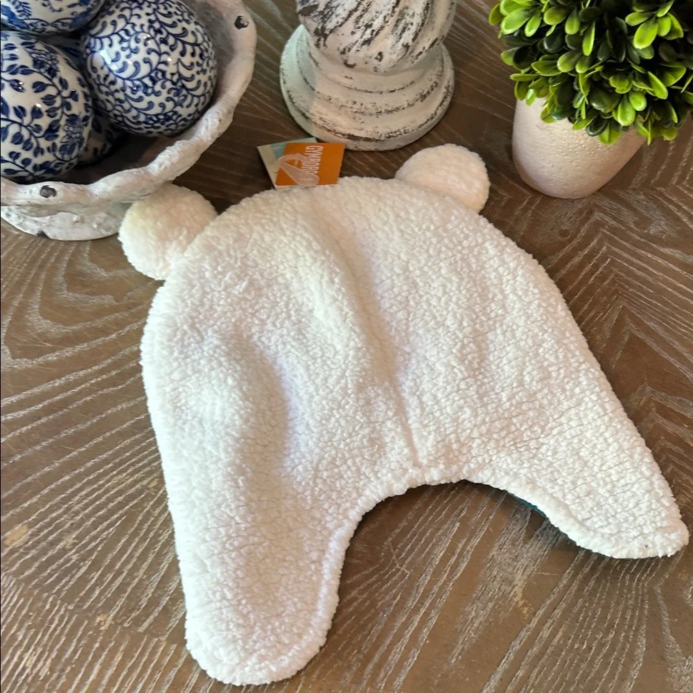 NWT! Gymboree Polar Bear Fleece Winter Snow Hat kids Unisex 8+
